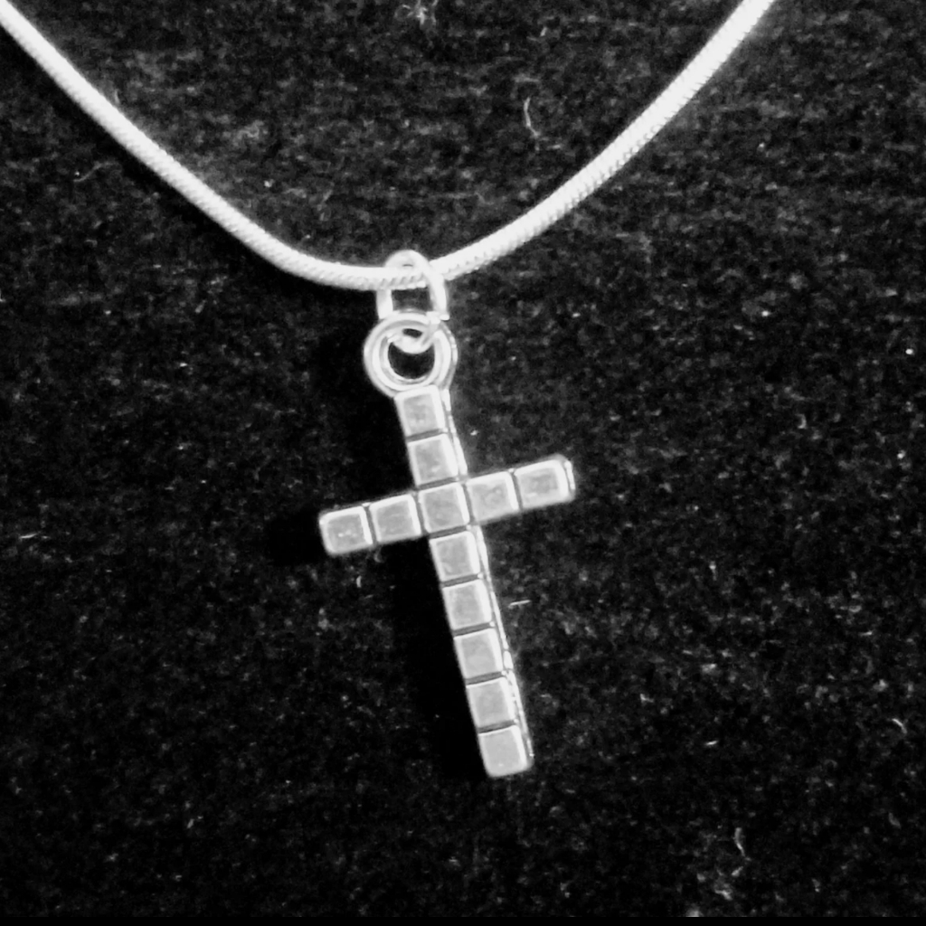 Minimal Unisex Cross .926 Sterling Silver Necklace
